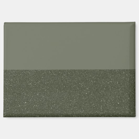 Benutzerdefiniertes Moosgrün + Texturierte Farbe ( Magnet (Vorderseite)