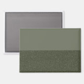 Benutzerdefiniertes Moosgrün + Texturierte Farbe ( Magnet (Vorderseite/Rückseite)