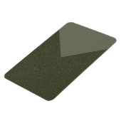 Benutzerdefiniertes Moss Green V-Shape-Magnet - An Magnet (Linke Seite)