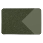 Benutzerdefiniertes Moss Green V-Shape-Magnet - An Magnet (Horizontal)