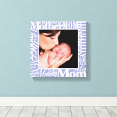Benutzerdefiniertes Mother Day Word Collage Foto Leinwanddruck (Insitu (Holzboden))