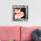 Benutzerdefiniertes Mother Day Word Collage Foto Leinwanddruck (Insitu (Wohnzimmer))