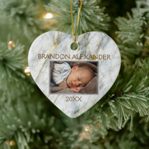 Benutzerdefiniertes Motiv für ein elegantes blaue Keramik Ornament