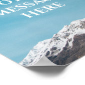 Benutzerdefiniertes Motivations-Reise-Zitat Poster (Ecke)