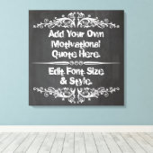 Benutzerdefiniertes motivierend Zitat hinzufügen Leinwanddruck (Insitu (Holzboden))