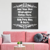 Benutzerdefiniertes motivierend Zitat hinzufügen Leinwanddruck (Insitu (Wohnzimmer))