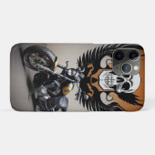 Benutzerdefiniertes Motorrad mit Skull-Grafik Case-Mate iPhone Hülle (Rückseite (Horizontal))