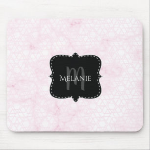 Benutzerdefiniertes Mouse Pad Pink Dusty Geometric Mousepad