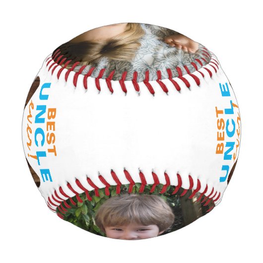 Benutzerdefiniertes Multi-Foto Baseball (Rückseite)