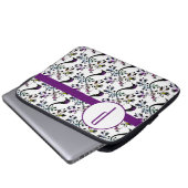 Benutzerdefiniertes Muster der ersten Monogramm-Re Laptopschutzhülle (Vorne Knopf)