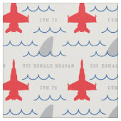 Benutzerdefiniertes Muster des FA-18 Shark Fin Par Stoff (Nahaufnahme)