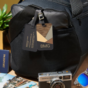 Benutzerdefiniertes Muster für Coole Abstrakte Geo Gepäckanhänger