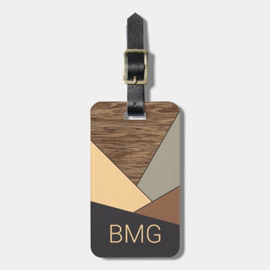 Benutzerdefiniertes Muster für Coole Abstrakte Geo Gepäckanhänger (Vorderseite vertikal)