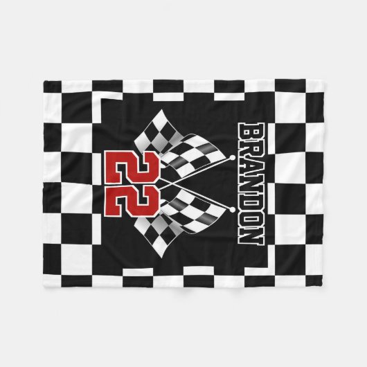 Benutzerdefiniertes Muster für Coolen Spaß Schwarz Fleecedecke (Vorderseite (Horizontal))