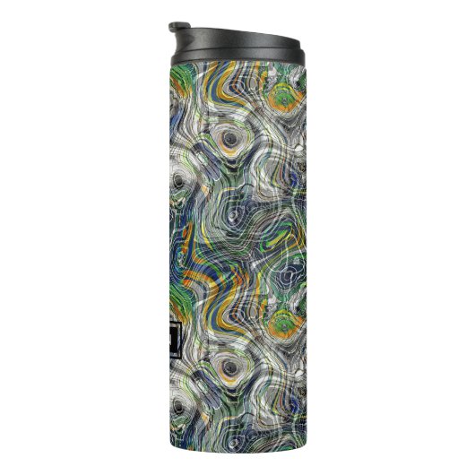 Benutzerdefiniertes Muster für Cooles Retro-Frakta Thermosbecher (Nach rechts gedreht)