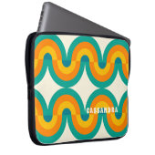 Benutzerdefiniertes Muster für Funky farbenfrohe R Laptopschutzhülle (Vorne Rechts)