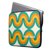 Benutzerdefiniertes Muster für Funky farbenfrohe R Laptopschutzhülle (Vorderseite Links)