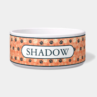 Benutzerdefiniertes Muster für Haustierpfoten Napf