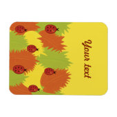 Benutzerdefiniertes Muster für Herbst-Blätter und Magnet (Horizontal)