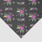 Benutzerdefiniertes Muster für lila und schwarze B Seidenpapier (Ausschnitt)