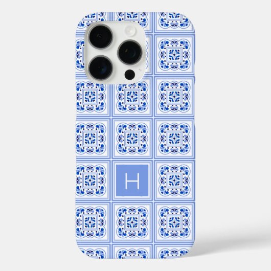 Benutzerdefiniertes Muster für Portugese-Tiles Case-Mate iPhone Hülle (Rückseite)