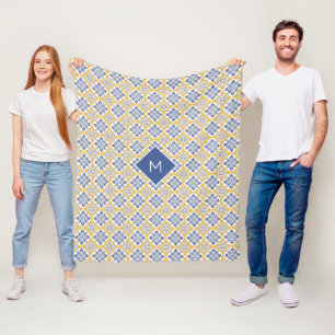 Benutzerdefiniertes Muster für Portugese-Tiles Fleecedecke