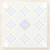 Benutzerdefiniertes Muster für Portugese-Tiles Glasuntersetzer (Rückseite)