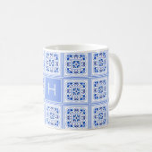 Benutzerdefiniertes Muster für Portugese-Tiles Kaffeetasse (VorderseiteRechts)