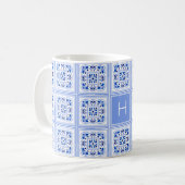 Benutzerdefiniertes Muster für Portugese-Tiles Kaffeetasse (Vorderseite Links)