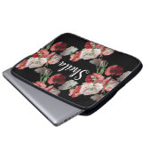 Benutzerdefiniertes Muster für rosa und rote Pappe Laptopschutzhülle (Vorne Knopf)