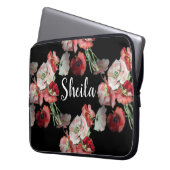 Benutzerdefiniertes Muster für rosa und rote Pappe Laptopschutzhülle (Vorderseite Links)