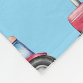 Benutzerdefiniertes Muster für rote und blaue Wass Fleecedecke (Ecke)