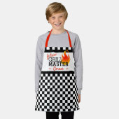 Benutzerdefiniertes Muster für schwarze und weiße Schürze (Getragen)