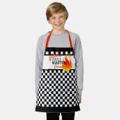 Benutzerdefiniertes Muster für schwarze und weiße Schürze (Getragen)
