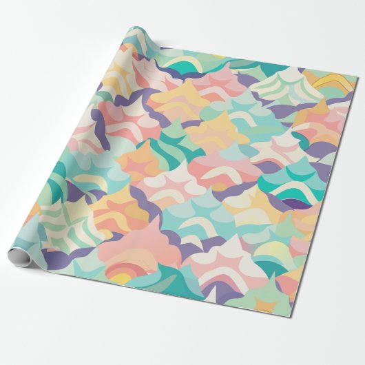 Benutzerdefiniertes Muster für Vector Pastell Geschenkpapier (Ungerollt)