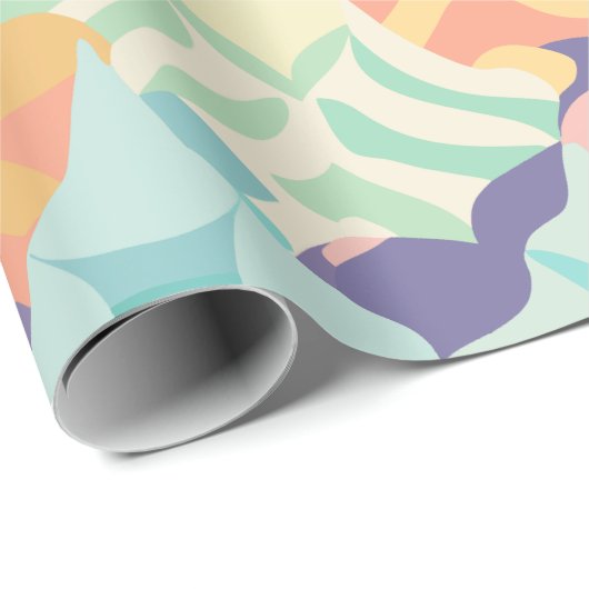 Benutzerdefiniertes Muster für Vector Pastell Geschenkpapier (Rolleneckpunkt)