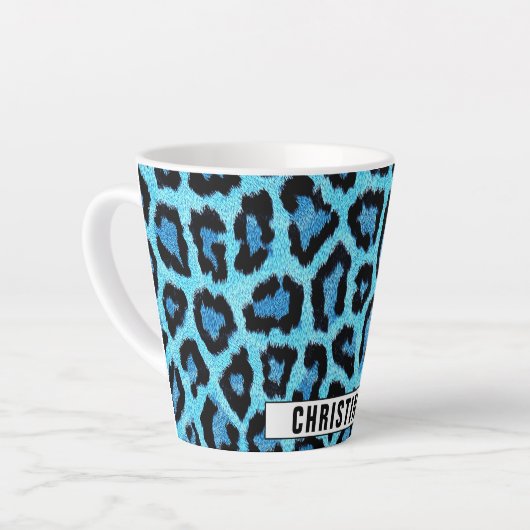 Benutzerdefiniertes Muster für Wild Leopard Milchtasse (Linke Ecke)