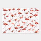 Benutzerdefiniertes Nachrichtenmuster Rosa Flaming Geschenkpapier Set (Vorderseite 2)