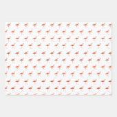 Benutzerdefiniertes Nachrichtenmuster Rosa Flaming Geschenkpapier Set (Vorderseite)