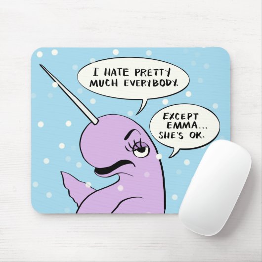 Benutzerdefiniertes Nadine-Mauspad für Emma Mousepad (Mit Mouse)