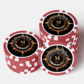 🐉 Benutzerdefiniertes Name-Drache Fantasy-Symbol Pokerchips (Stapel)