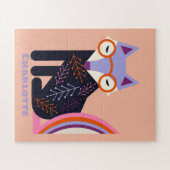 Benutzerdefiniertes Namen-Fuchs-Puzzle für Kinder  Puzzle (Horizontal)