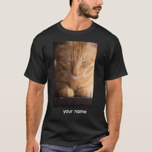 Benutzerdefiniertes Namens-Katze-T-Shirt T-Shirt