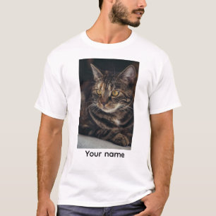 Benutzerdefiniertes Namens-Katze-T-Shirt T-Shirt