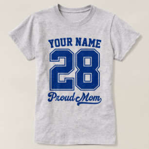 Benutzerdefiniertes Namens- und Nummer-Shirt, Stol T-Shirt