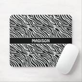 Benutzerdefiniertes Namens-Zebra-Muster Mousepad (Mit Mouse)