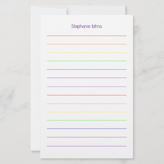 Benutzerdefiniertes Namensmonogramm Brautparty Hoc Briefpapier (Vorderseite)