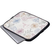 Benutzerdefiniertes Namensmuster Laptopschutzhülle (Vorne Knopf)