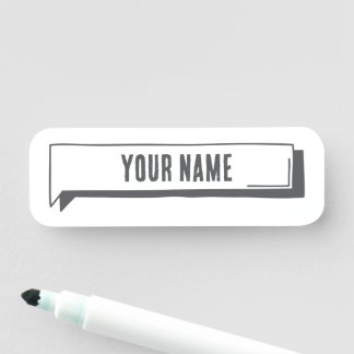 Benutzerdefiniertes Namensschild – Registerkarte