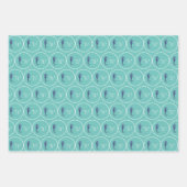 Benutzerdefiniertes Nautic Seepferd aquamarin Mit Geschenkpapier Set (Vorderseite 2)